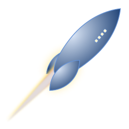A streamlined rocket